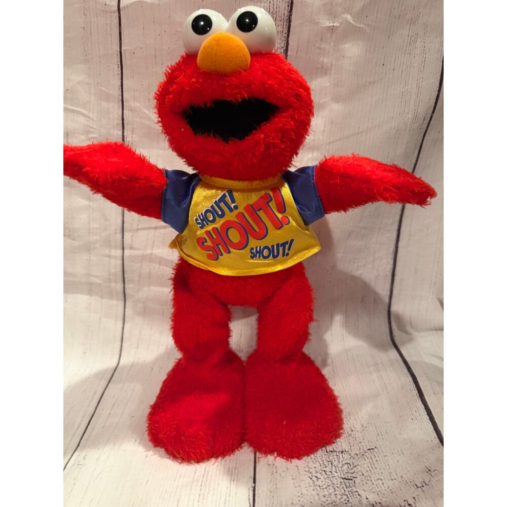 Vintage Sesame Street Elmo Shout Dance and Sing Plush 2005